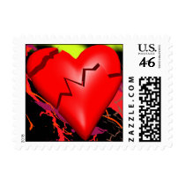 My Broken Heart Postage Stamps