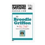 My Broodle Griffon is All That! Postage Stamp