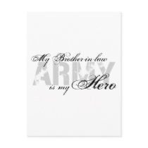 My Brother-in-law My Hero - ARMY Postcards