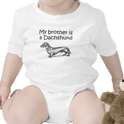 My Brother Is A Dachshund Romper