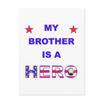 My Brother Is A Hero postcards