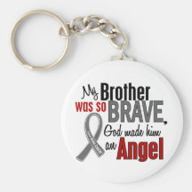 My Brother Is An Angel 1 Brain Cancer Keychains