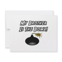 My Brother Is The Bomb invitations