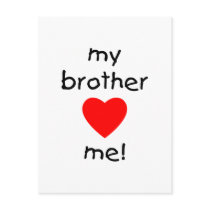 My Brother Loves Me postcards by familyfrenzy My Brother Loves Me postcards