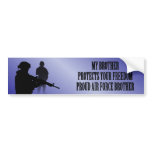 My Brother Protects Your Freedom (Air Force Brothe Bumper Sticker