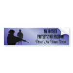 My Brother Protects Your Freedom (Air Force Sister Bumper Stickers