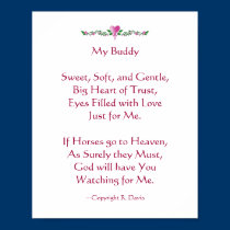 My Buddy - Horse posters