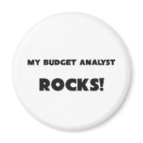 MY Budget Analyst ROCKS! Refrigerator Magnet