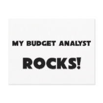 MY Budget Analyst ROCKS! Post Card