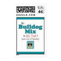 My Bulldog Mix is All That! Postage Stamps