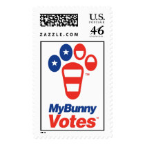My Bunny Votes USA Stamp