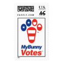 My Bunny Votes USA Stamp