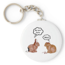 My Butt Bunnies Keychain