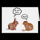 My Butt Hurts Bunnies Notecards