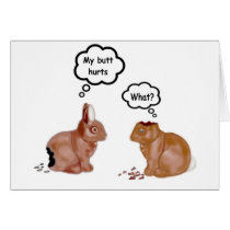 My Butt Hurts Bunnies Notecards by Cats_Meow My Butt Hurts Bunnies Notecards