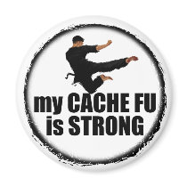 My Cache-Fu is Strong magnet