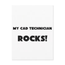 MY Cad Technician ROCKS! postcards