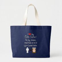 My Cairn Terrier Loves Peanut Butter Tote Bags