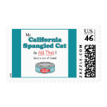 My California Spangled Cat is All That! Stamp