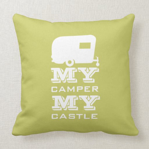 My Camper My Castle - RV Camping Pillow