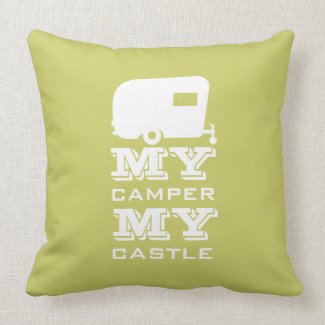 My Camper My Castle - RV Camping Pillow throwpillow