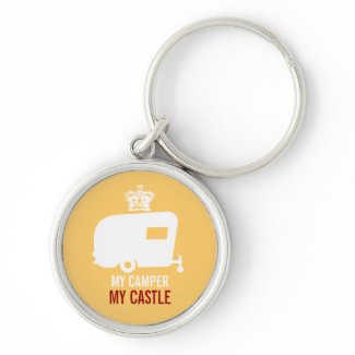 My Camper My Castle - Vintage RV Camping Keychain keychain