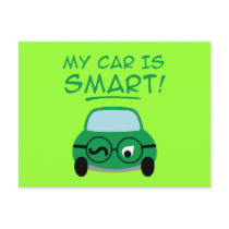 Mein Auto ist Smart postkarten