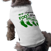 My (Carbon) Foot (Print) Is Shrinking pet clothing by birdy27 My (Carbon) Foot (Print) Is Shrinking pet clothing