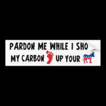 My Carbon Footprint bumper stickers