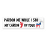 My Carbon Footprint Bumper Stickers My Carbon Footprint Bumper Stickers