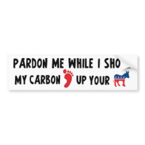 My Carbon Footprint bumper stickers by Megatudes My Carbon Footprint bumper stickers