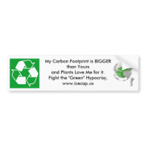 My Carbon Footprint is Bigger than yours bumper stickers by billkappel My Carbon Footprint is Bigger than yours bumper stickers