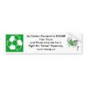 My Carbon Footprint is Bigger than yours bumper stickers