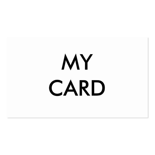 MY CARD BUSINESS CARD TEMPLATES