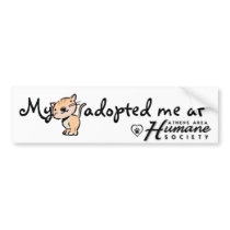 My cat adopted me at bumper sticker