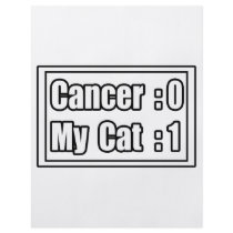 My Cat Beat Cancer (Scoreboard) Full Color Flyer