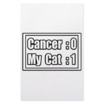 My Cat Beat Cancer (Scoreboard) Customized Stationery