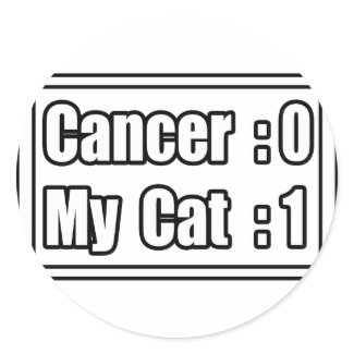 My Cat Beat Cancer (Scoreboard) sticker