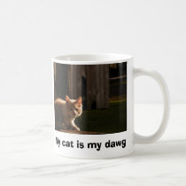My cat is my dawg Mug
