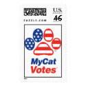 My Cat Votes USA Stamp