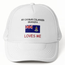 My Cayman Islander Grandpa Loves Me hats