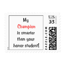 My Champion is Smarter... Stamp
