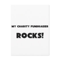 MY Charity Fundraiser ROCKS! postcards