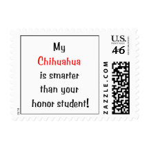 My Chihuahua is smarter... Stamps