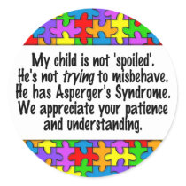 My Child Is Not Spoiled stickers