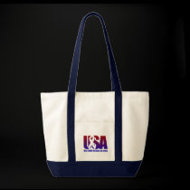 My child keeps us free. USA Blue Red bags