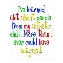My child taught me... postcards