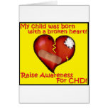 My Child Was Born With A Broken Heart Card