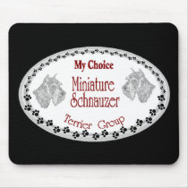 my choice mini schnauzer mousepads by DogsByDezign my choice mini schnauzer mousepads