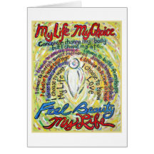 My Choice My Life Greeting Card